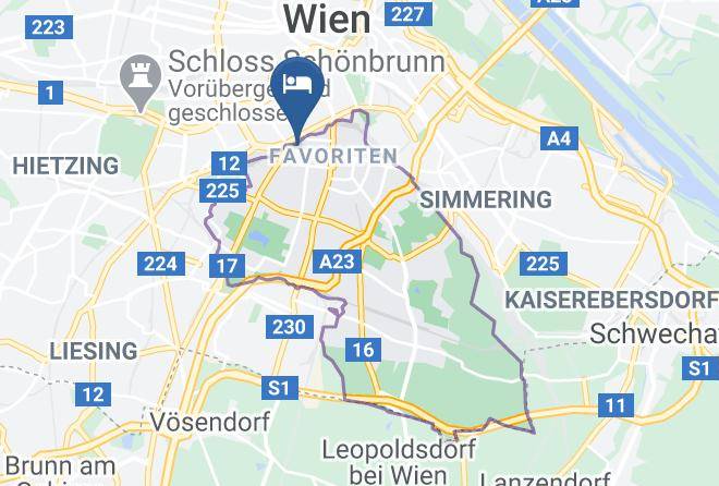 Vienna Favoriten - Rainers Hotel Vienna Maps