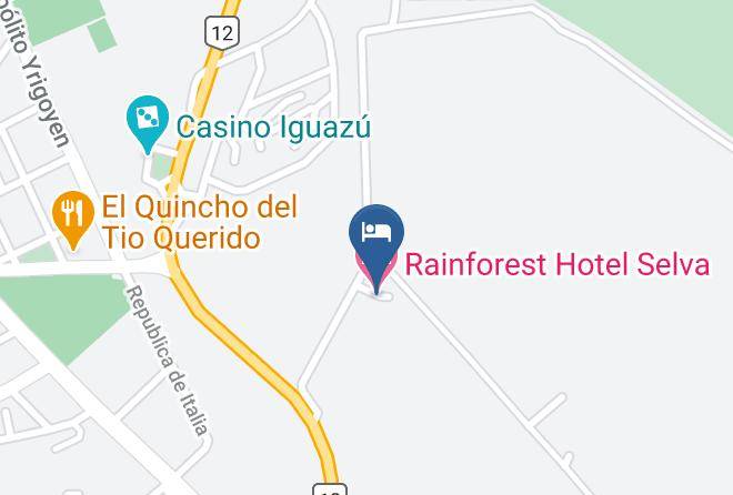 Puerto Esperanza - Rainforest Hotel Selva Maps