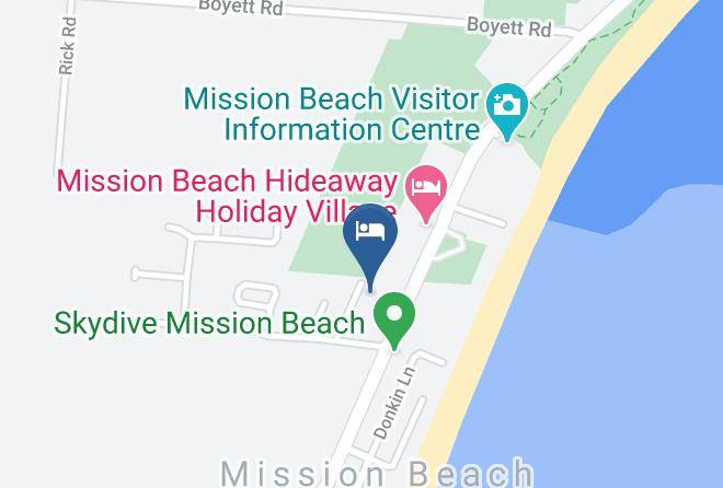 Rainforest Motel Map