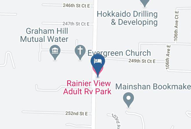 Rainier View Adult Rv Park Harita - Washington - Pierce