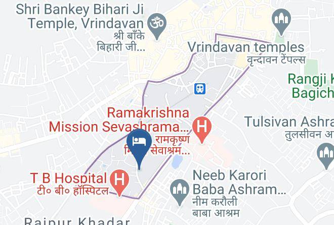 Vrindavan - Rajeshwari Atithi Bhawan Maps