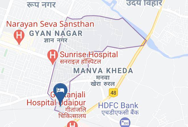 Udaipur - Rajeshwari Resort Udaipur Maps