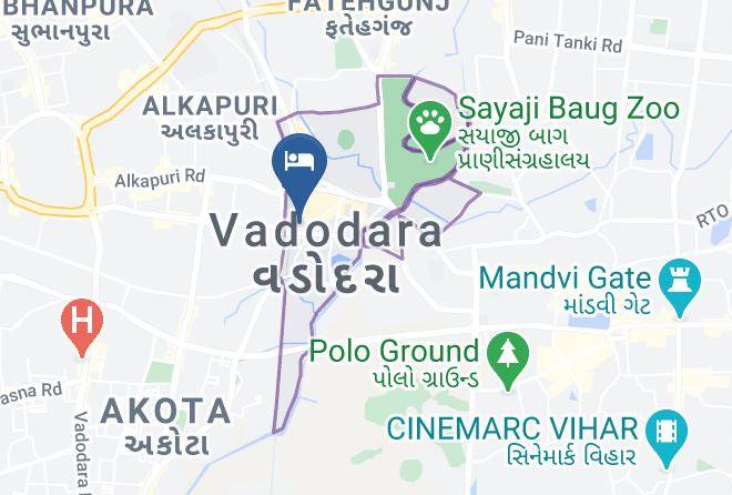 Vadodara - Rajvant Palace Resort Maps