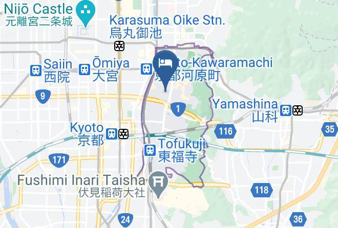 Kyoto City Higashiyama Ward - Rak Kiyomizu Maps