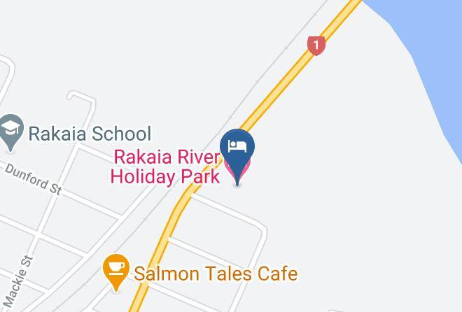 Rakaia River Holiday Park Map
