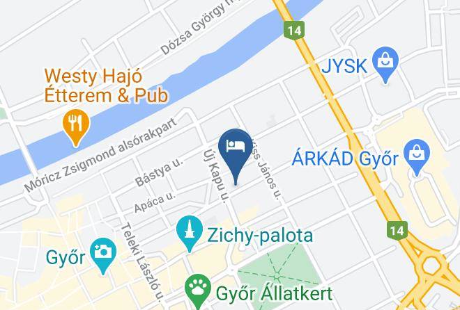 Gyor - Rakoczi Hotel Maps