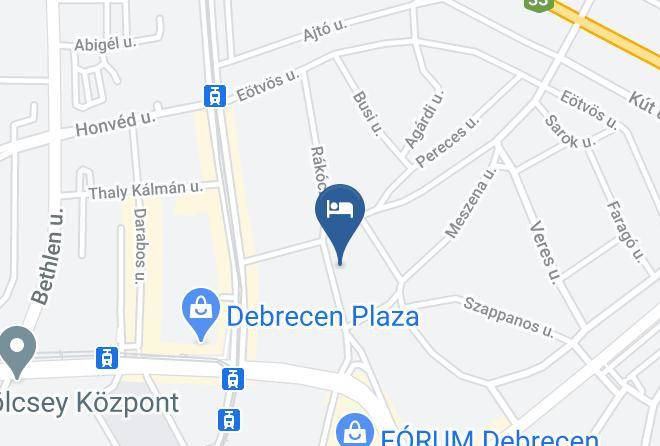 Debrecen - Rakoczi Pension Maps