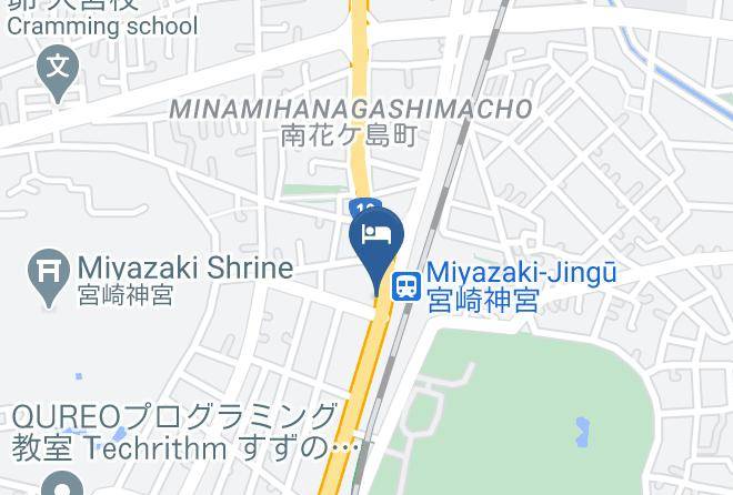 Miyazaki City - Rakuda Hotel Miyazaki Maps