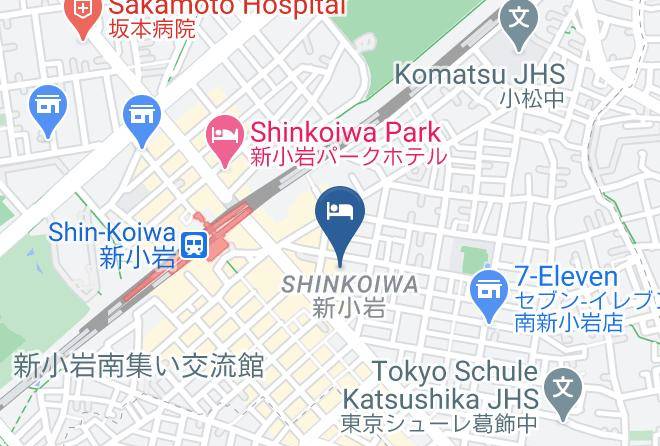 Katsushika Ward - Rakuhaku Inn Maps