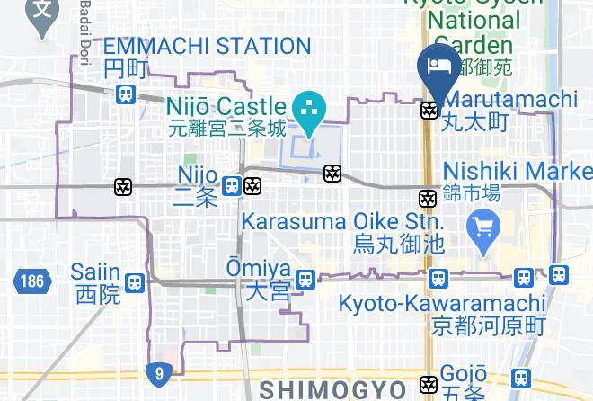 Kyoto City Nakagyo Ward - Rakushin An Maps