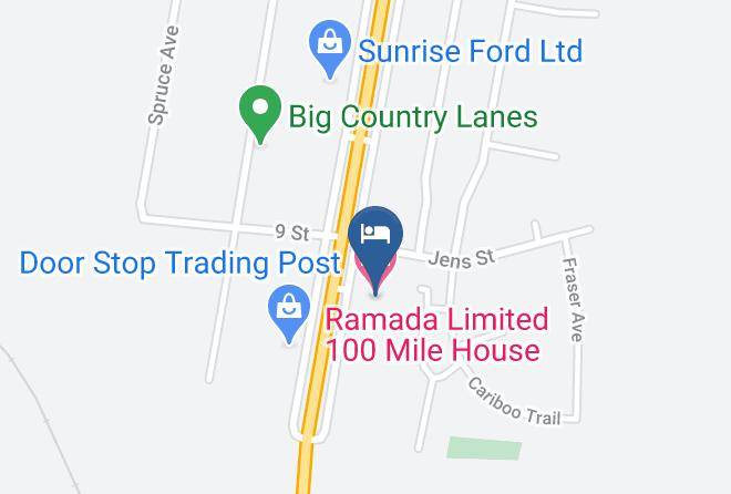 Cariboo - Ramada Limited 100 Mile House Maps