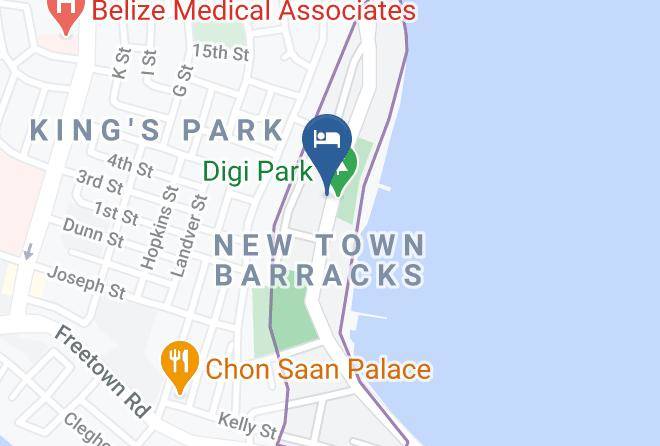 Best Caribbean Belize Pickwick Hotel Map