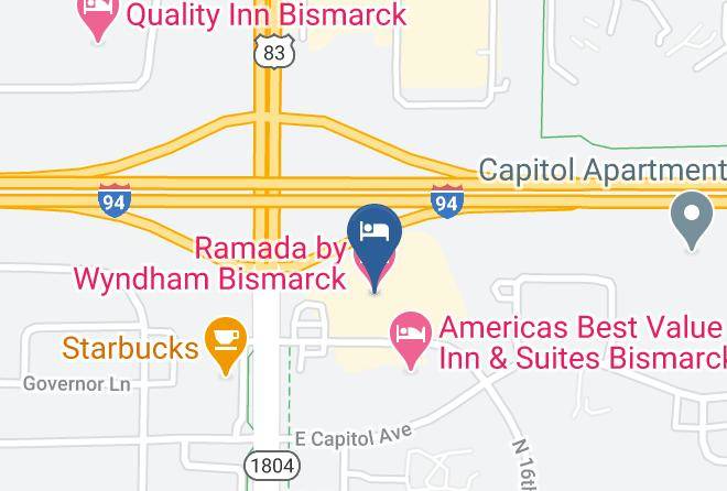 Burleigh - Ramada By Wyndham Bismarck Maps