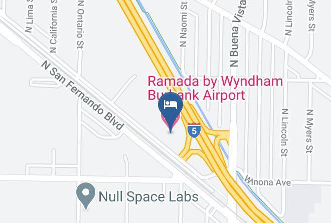 Ramada By Wyndham Burbank Airport Map