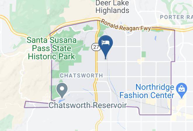 Los Angeles - Travelodge By Wyndham Chatsworth Maps