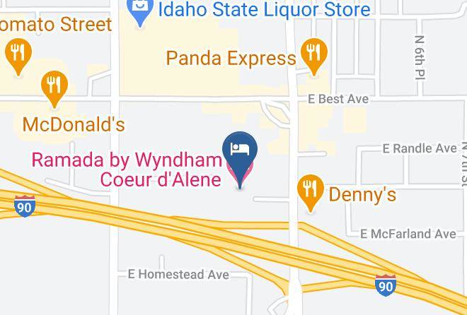 Kootenai - Ramada By Wyndham Coeur D'alene Maps