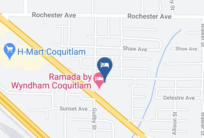 Greater Vancouver - Ramada By Wyndham Coquitlam Maps