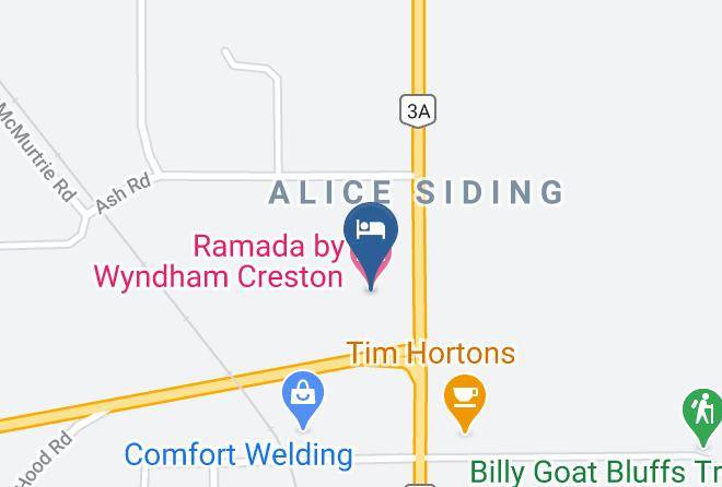 Central Kootenay - Ramada By Wyndham Creston Maps