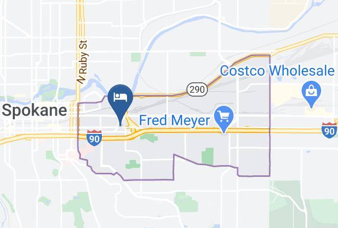 Spokane - Ramada By Wyndham Downtown Spokane Maps