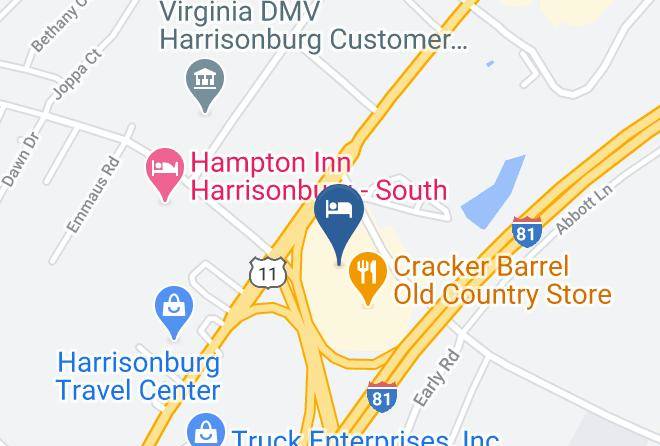 Harrisonburg City - Ramada By Wyndham Harrisonburg Maps