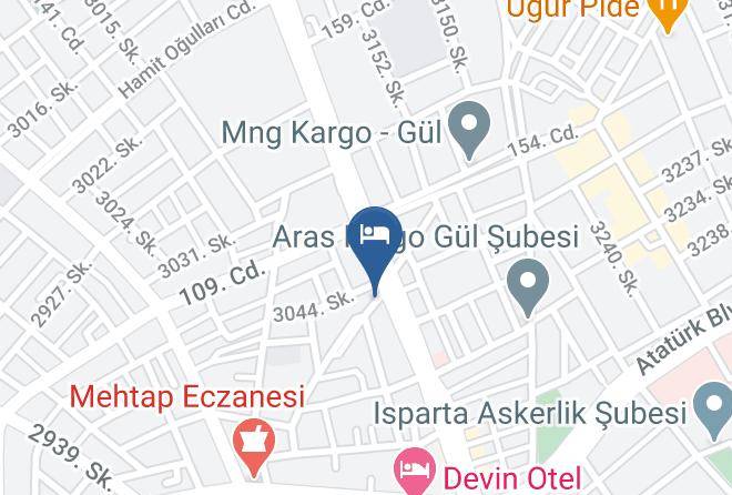 Isparta Bahcelievler - Ramada Isparta Hotel Maps