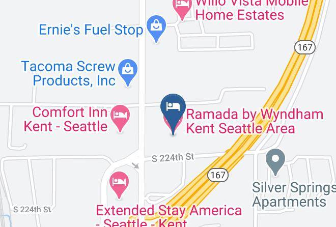Ramada By Wyndham Kent Seattle Area Map