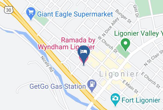 Westmoreland - Ramada By Wyndham Ligonier Maps