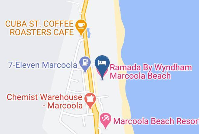 Sunshine Coast - Ramada By Wyndham Marcoola Beach Maps