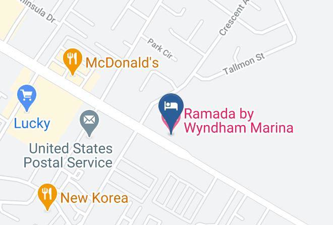 Monterey - Ramada By Wyndham Marina Maps