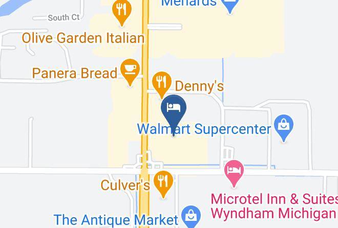 Ramada By Wyndham Michigan City Map