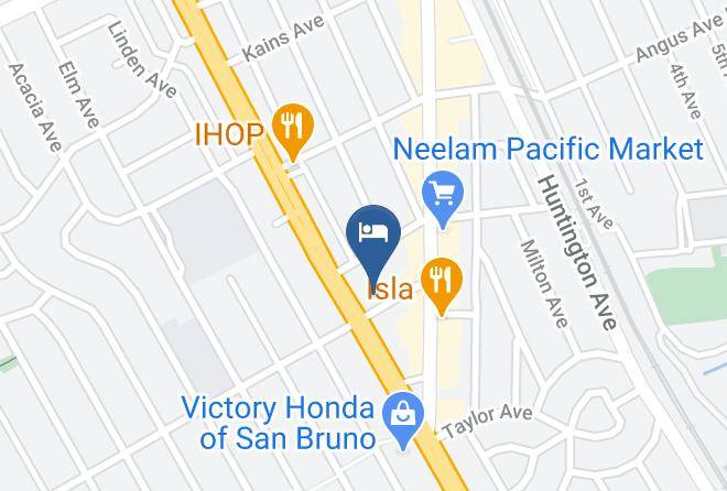 San Mateo - Hotel Aluxor Sfo Maps