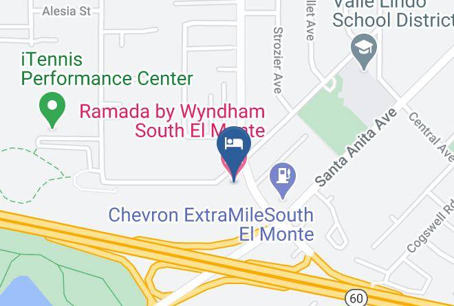 Los Angeles - Ramada By Wyndham South El Monte Maps