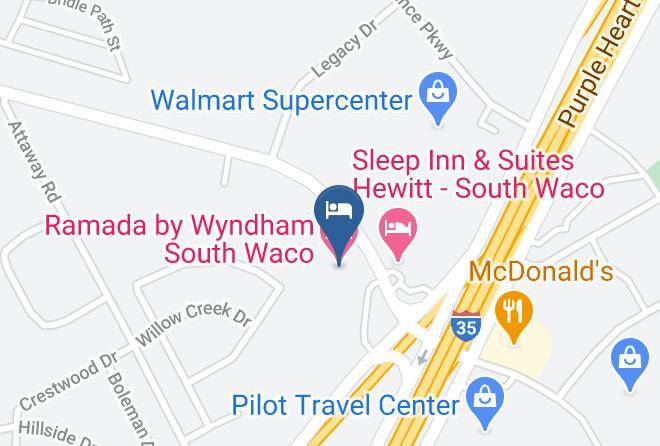 Ramada By Wyndham South Waco Map