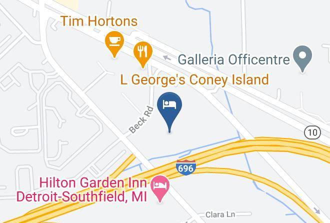 Oakland County - Ramada By Wyndham Southfield Maps