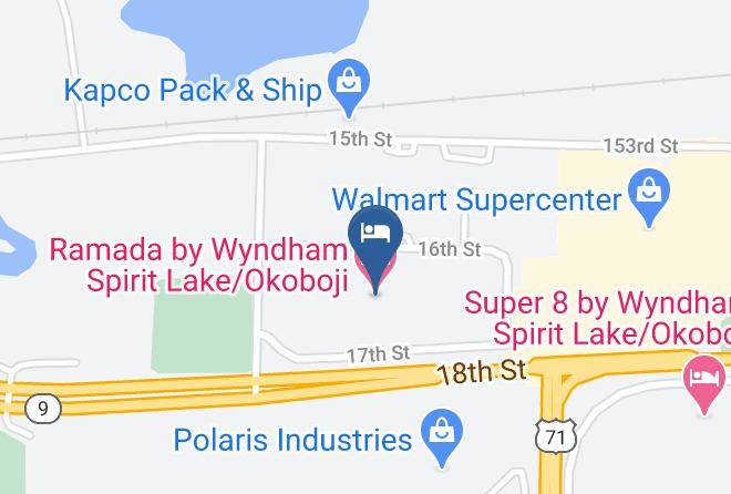 Dickinson - Ramada By Wyndham Spirit Lake Okoboji Maps
