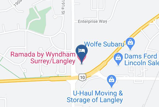 Greater Vancouver - Ramada By Wyndham Surrey Langley Maps