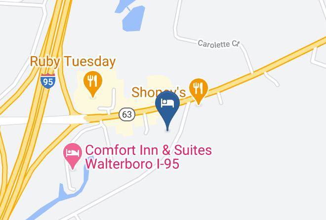 Colleton - Ramada By Wyndham Walterboro Maps