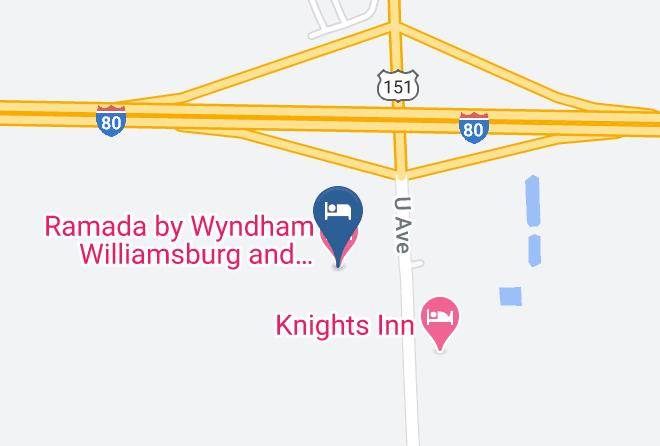 Iowa - Ramada By Wyndham Williamsburg And Wasserbahn Waterpark Maps