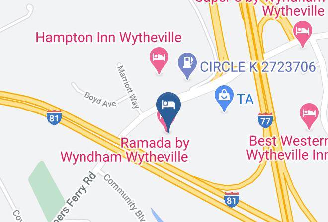 Wythe - Ramada By Wyndham Wytheville Maps