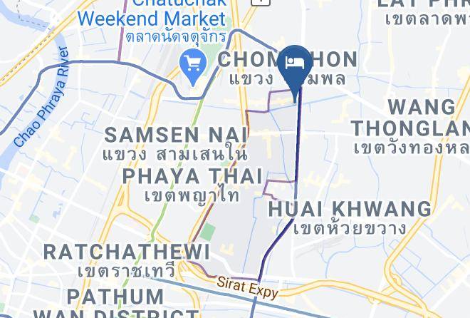 Din Daeng District - Ramada Chaophya Park Hotel Maps