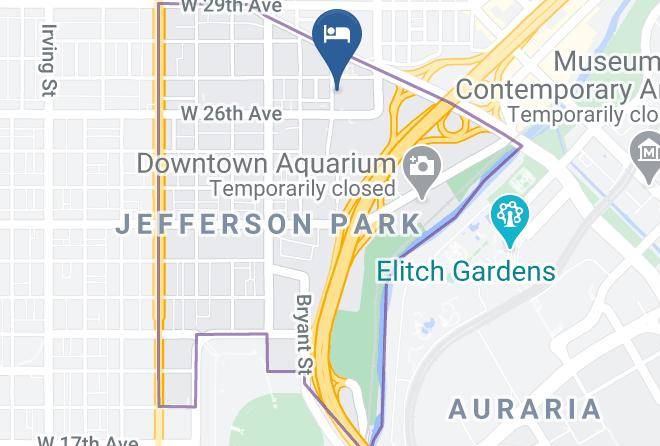 Quality Inn Denver Downtown Map