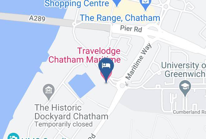 Medway - Travelodge Chatham Maritime Maps