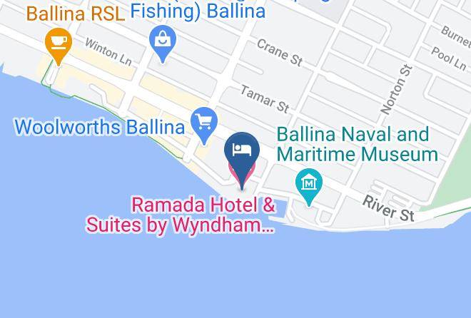 Ballina - Ramada Hotel & Suites By Wyndham Ballina Byron Maps