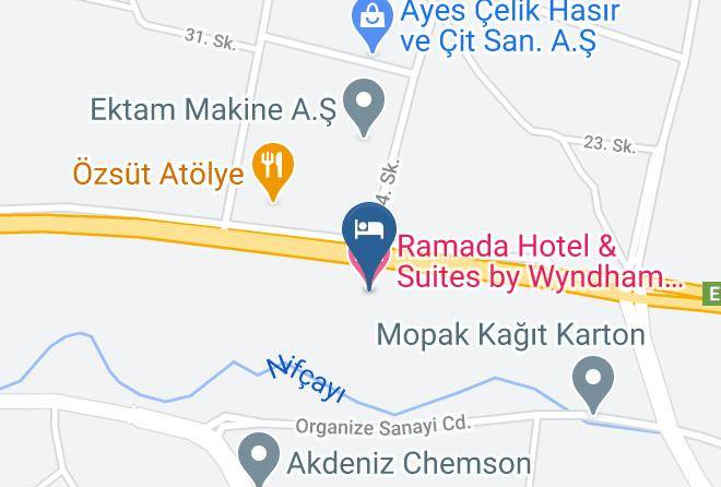 Ramada Hotel & Suites By Wyndham Kemalpasa Izmir Map