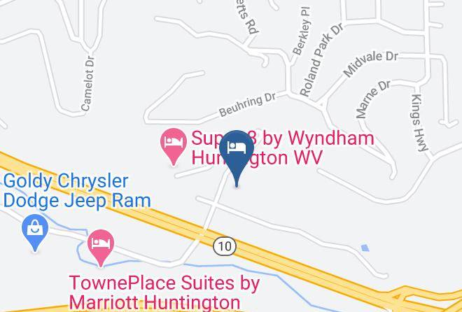 Cabell - Ramada Limited Huntington Maps