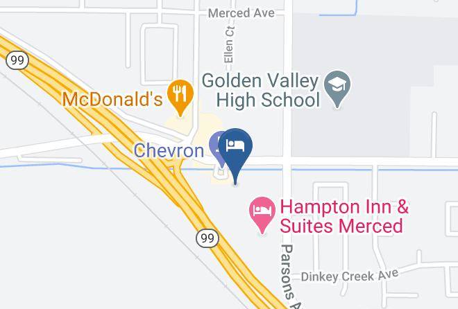Merced - Merced Inn & Suites Maps