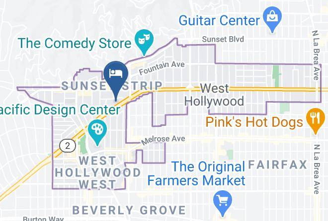 Ramada Plaza By Wyndham West Hollywood Hotel & Suites Map