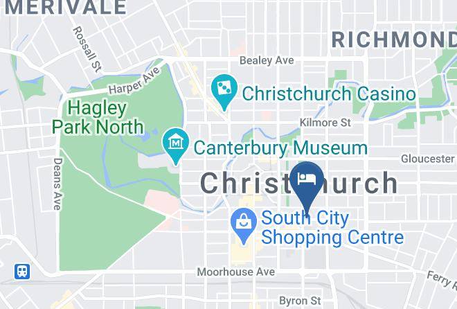 Christchurch - Ramada Suites By Wyndham Christchurch City Maps