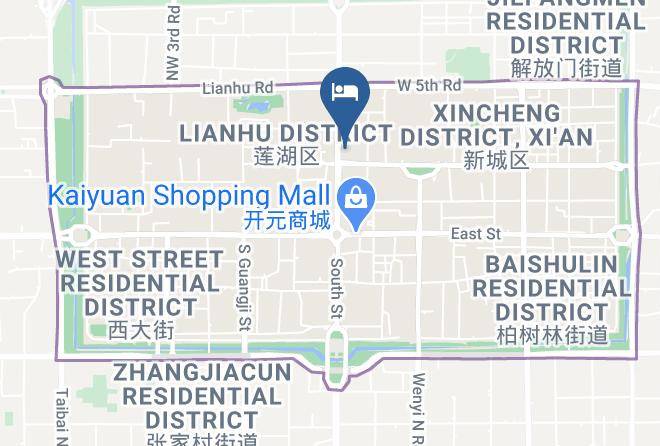 Xi An - Ramada Zhao Rui Hotel Xi'an Maps