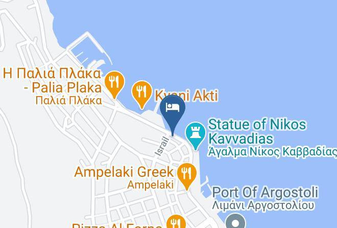 Kefallinia - Ramare Hotel Argostoli Maps